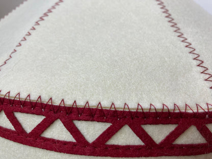 Felt Cat Yurt | Nomadic Cat Central Asian Style Cat Beds and Caves | Original Red Yurt