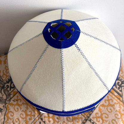 Felt Cat Yurt | Nomadic Cat Central Asian Style Cat Beds and Caves | Steppe-Sky Blue Yurt